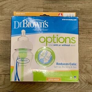 Dr Browns wide neck baby bottles BRAND NEW 3pk